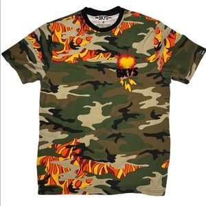 BKYS Medium Army Fatigue T Shirt & Shorts